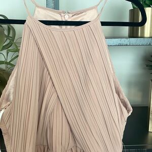 NWT Anthropologie BHLDN Hi Neck Crinkle Dress